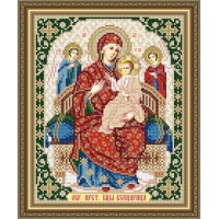 Икона для вышивки бисером "Образ Пресвятой Богородицы "Всецарица"" (Схема или набор)